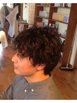ブブグラスヘアー スパイラルパーマｘ2ブロック