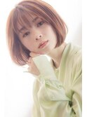 大人可愛いナチュラルボブ
