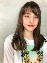 ルシード スタイル サーヴ(LUCIDO STYLE SERVE) Aラインのセミロング・オリーブベージュ