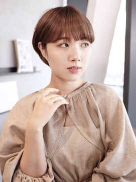 エムスラッシュ 本牧(M.SLASH) 小顔/アッシュピンク/耳かけ/マッシュウルフ/本牧