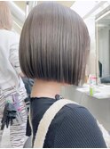 切りっぱなしミニボブ ショコラアッシュ