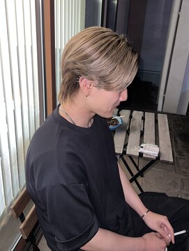 ガイズ ヘアー イサミ(GUY'S HAIR 133) メンズバレイヤージュ/ハイライト/マッシュウルフ