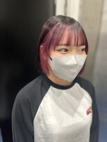 ホワイト 梅田(white)&nbsp;#ピンク/アンブレラカラー/ミニボブ