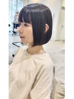 アテナ 六本松店(ATENA) 乾かすだけでおさまるショートボブ　丸みショート　六本松　川本