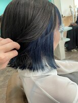 ヘアーディア みどり店(Hair...DiA) アッシュブラック×インナーネイビー