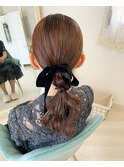 ツヤポニー hair