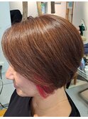 【髪質改善/ボブ/ショートボブ/ショートカット/ブリーチなし】