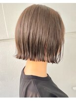 サンド 池袋 2nd(sand)&nbsp;韓国風切りっぱなし小顔ボブ/ブリーチなし透明感カラー/池袋