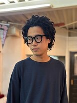 ビーバイエイトジェンツ(Bee by EIGHT GENTS)&nbsp;カルマパーマ／ベリーショート/ダークアッシュ/ニュアンスパーマ