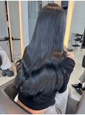 艶髪ロング/透明感シアーブラック