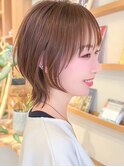 ショートウルフ×ひし形ショートボブ×前髪あり20代30代40代60代