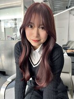 ミニョン(mignon)&nbsp;韓国/ダブルカラー/ブリーチ/ピンク/学割U24/新越谷/南越谷/草加