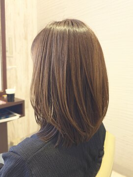 ヘアメイク アリエス 岩切店(HAIR MAKE aries) 赤みゼロ透明感グレージュ×小顔レイヤー 仙台 岩切 20代30代