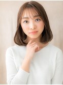 □マロンベージュ大人美人ワンカールAラインボブ416上尾30代40代