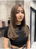 韓国/ダブルカラー/ブリーチ/ピンク/学割U24/新越谷/南越谷/草加