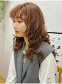 レイヤー イメチェン チェリーブラウン レイヤーカット 