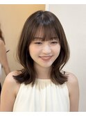 小顔レイヤー透明感カラーkchiara天神新名敬子