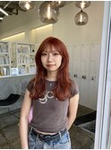 orange color×layer cut