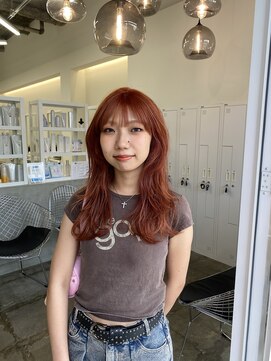 クリアーオブヘアー 池下店(clear OF HAIR) orange color×layer cut