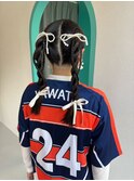 個性派ツインテールタイトヘア
