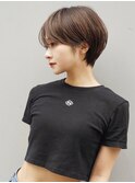 20代/30代/ニュアンスカラー/小顔/前髪カット/ショート/表参道