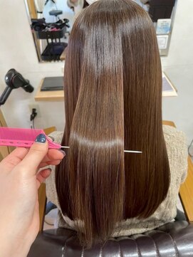 ベリテ 津田沼駅前店(verite) 黒髪カタログ/クラゲヘアー/オリーブグレー/津田沼駅前