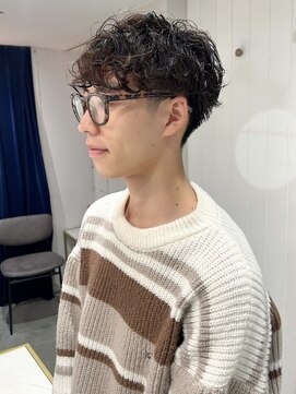 レトン 銀座(leton) サーフカール/フェザーパーマ/刈り上げセンターパート/メンズ