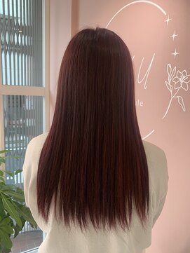 ルルバイアズール 草加店(LULU by azule) インナーカラー，レッド，塩基カラー【草加】