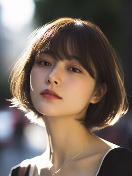 サロンドアイ(salon de i) ナチュラルボブ × ベージュブラウン