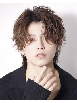 リップス 表参道店(LIPPS) センターパート×波巻きパーマ