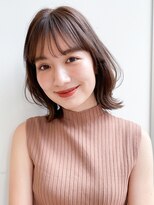 アグノス 青山(Agnos)&nbsp;うるツヤエアリーカール外ハネボブレイヤーカット前髪モテ髪