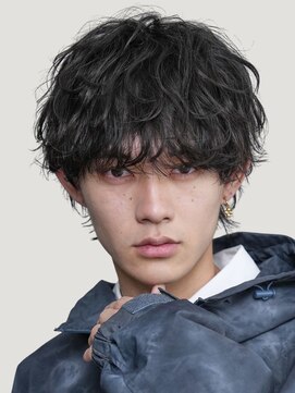 レタッチバイフィフス 大阪梅田(RETOUCH by fifth) 大阪梅田シャドウパーマ波巻きパーマラウンドマッシュゆるめ◆