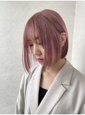 ピンクパープル×ミニボブ