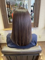 ヘアーズ はれるや(hair's)&nbsp;大人可愛い外ハネ艶カラー似合わせカット10代20代30代40代