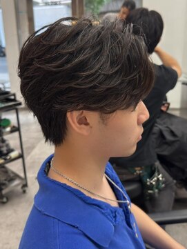 エルマーク 本山(L-MARK) フェザーパーマ/シャドウパーマ/ダウンパーマ/men's