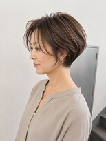 ネス ヘアメゾン アシヤ(ness HAIR MAISON ASHIYA)&nbsp;大人女性の小顔ショートボブ｜丸みショート×透明感ブラウン