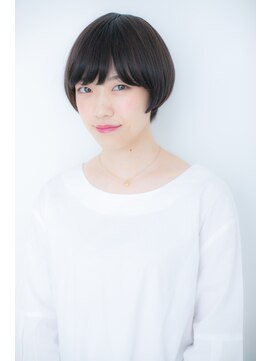 カバーヘア ブリス 上尾西口店(COVER HAIR bliss) ネイビーカラーマッシュヘア♪サラ艶グラボブY上尾20代30代40代