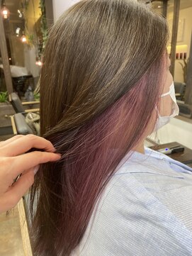 コレット ヘアー 大通(Colette hair) ミルクティー×ヌーディーピンク