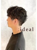 アイディール 心斎橋店(:ideal) 20代30代40代☆センターパートで、大人メンズのセクシーパーマ☆