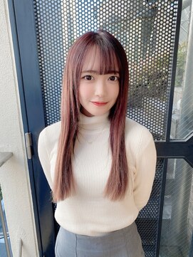 サロンドミルク 原宿(salon de MiLK) 【salon de MiLK 原宿】うるつやストレート×ピンクラベンダー