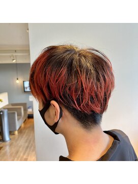 ブレス ヘアー リーベ(Bless HAIR Liebe) 20代30代ダブルカラーパッションレッドマッシュ