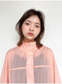 美髪 ホワイトグレージュ 大人かわいい こなれミディ 