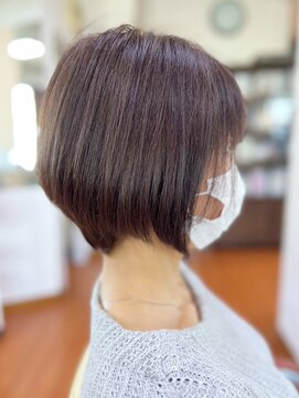 アークスヘアー ミニボブココアブラウン小顔美肌ストレート丸み