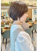 浦和ショートヘアショートカット韓国白髪ぼかし白髪染めボブ