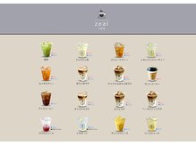 ジールサロン 学園の森店(ZEALSALON)の雰囲気（大人気！カフェのようなドリンクメニュー。）