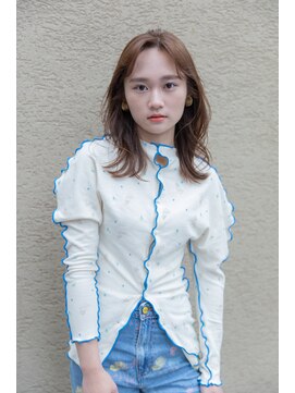 エヌイー(ne' by MAULOA) 【ne' by MAULOA】肩はねミディ×オリーブベージュ