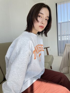 ムード タテマチ(mood tatemachi) レイヤーボブ/ナチュラルベージュ