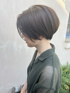 ラポール(RAPPORT) 毛量が多い方でもくびれるショートボブ/柔らかくみえるカラー