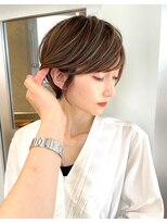 ジルブラン(JIL BLAN) ハイライトバレイヤージュダブルカラーショートカット30代40代