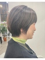 大人可愛い30代40代50ショートボブショート丸みショート